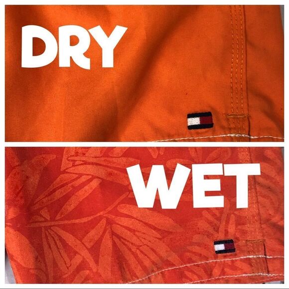 TOMMY Hilfiger MAGIC PRINT Changes in Water Swim Shorts Trunks Floral Size 5 Boy - Picture 2 of 7